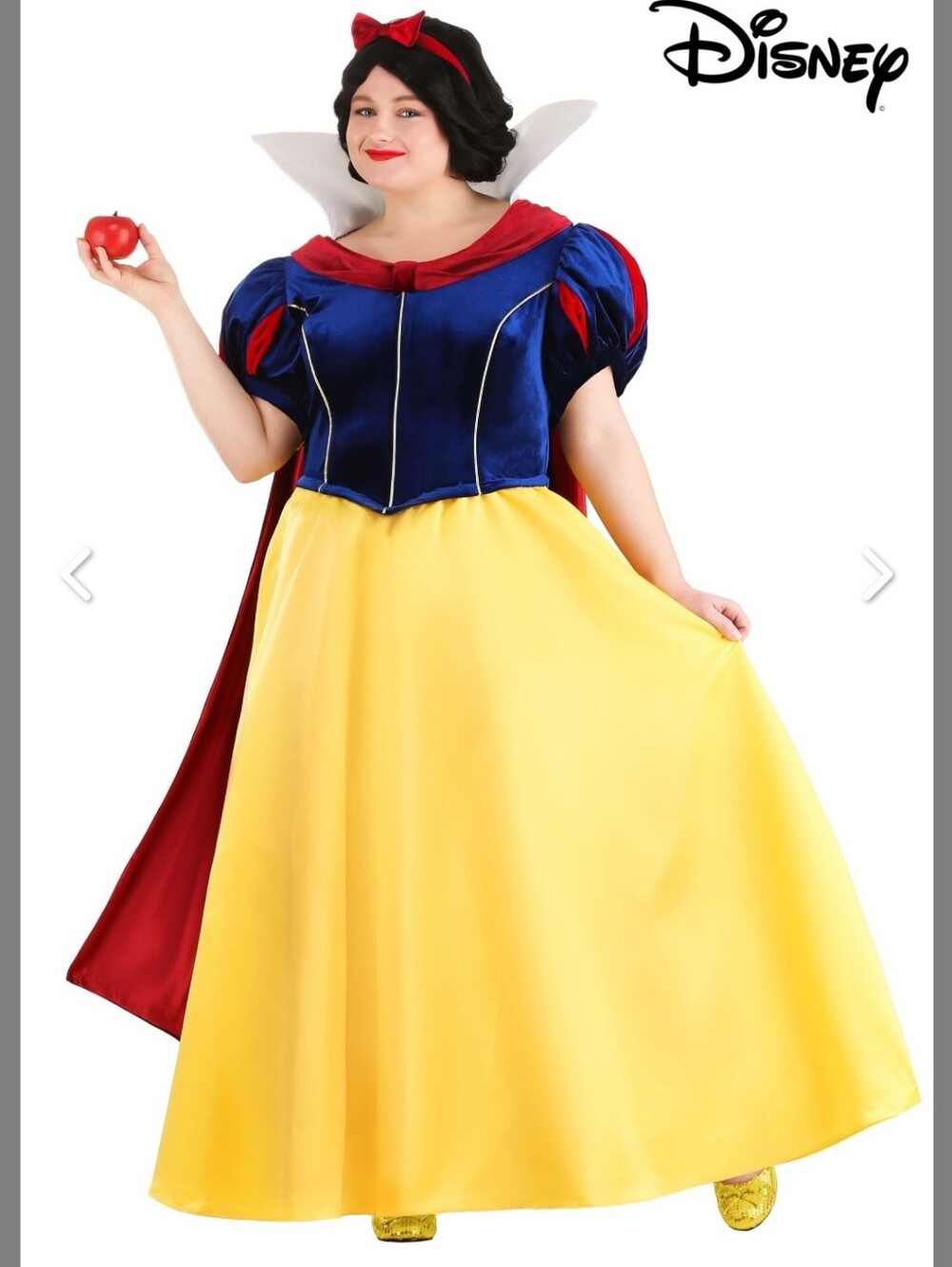 Disney Snow White Classic Yellow & Blue Plus size 4xl  Costume Euc worn once - Picture 2 of 11